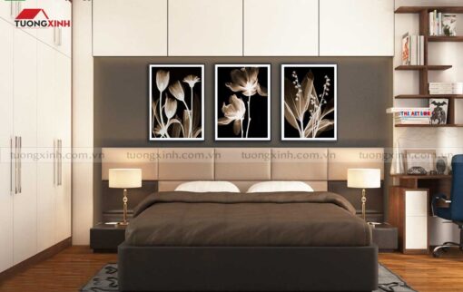 Tranh treo tường phòng ngủ hoa nghệ thuật SCA543A