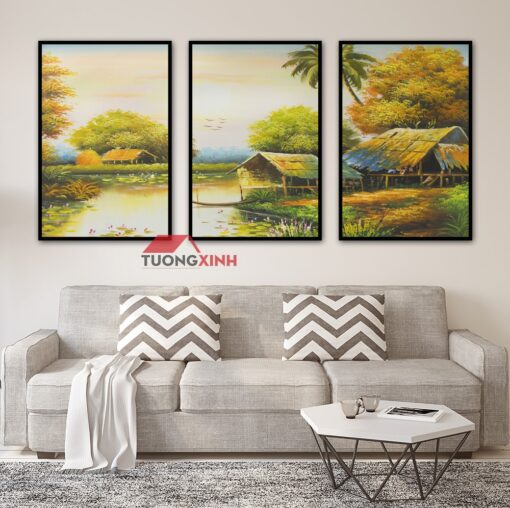 Tranh phong cảnh đồng quê TN1468