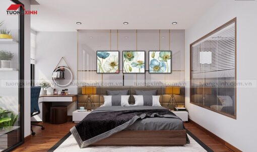 Tranh treo tường phòng ngủ hoa nghệ thuật SCA898A