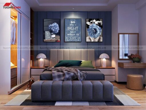 Tranh treo tường phòng ngủ nghệ thuật hiện đại SCA635A