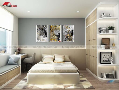 Tranh treo tường phòng ngủ nghệ thuật hiện đại SCA960A