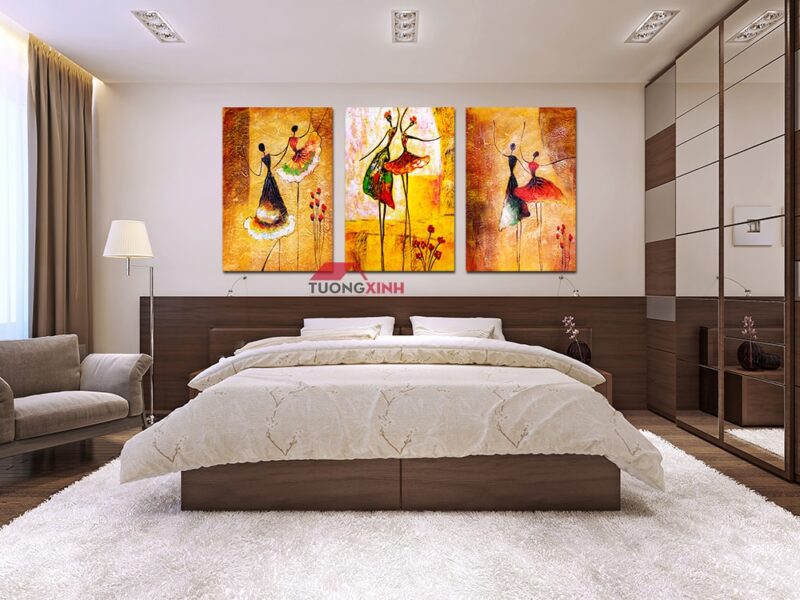 Tranh trang trí tường nghệ thuật trừu tượng NT1395