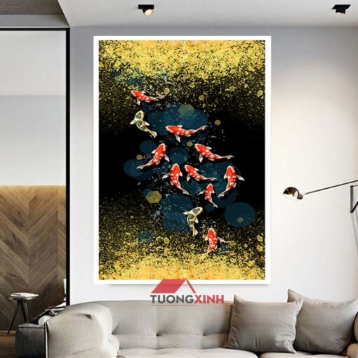 TRANH CÁ CHÉP NGHỆ THUẬT PT1203