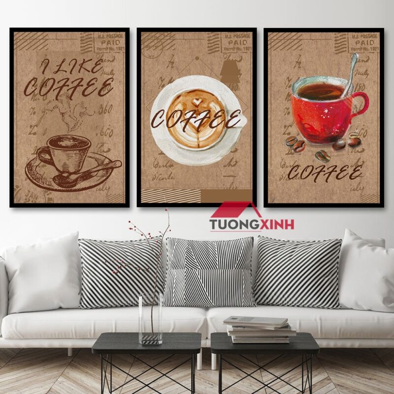 Tranh trang trí tường Ly Cafe SCA1228