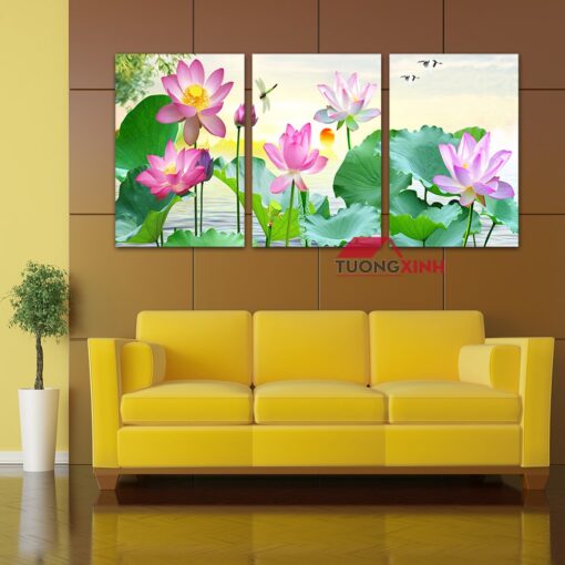 Tranh treo tường trang trí Hoa Sen HL1266