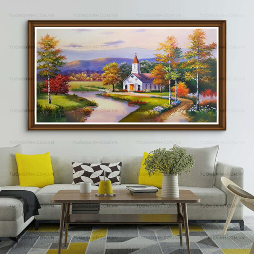 Tranh sơn dầu phong cảnh nghệ thuật SD483