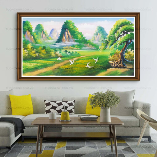 Tranh sơn dầu phong cảnh hữu tình SD495