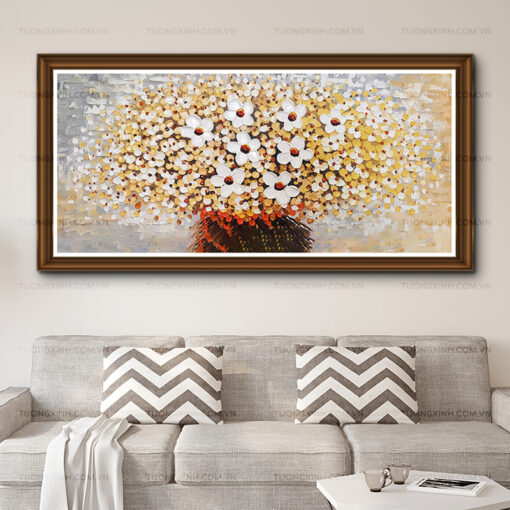 Tranh sơn dầu hoa nghệ thuật SD491