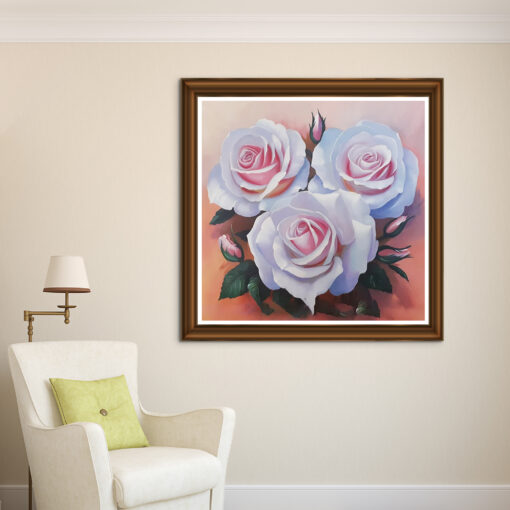 Tranh sơn dầu hoa nghệ thuật SD480