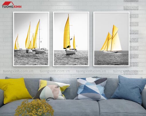 Tranh treo phòng khách Thuận Buồm Xuôi Gió SCA1599