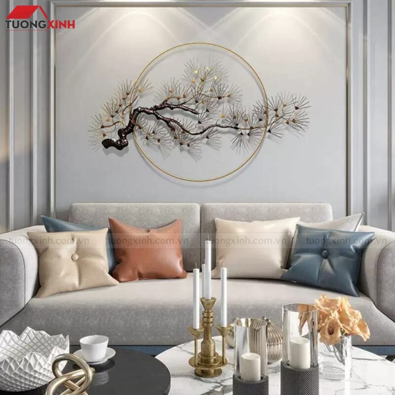 Tranh sắt nghệ thuật cây Tùng phong thủy TX698