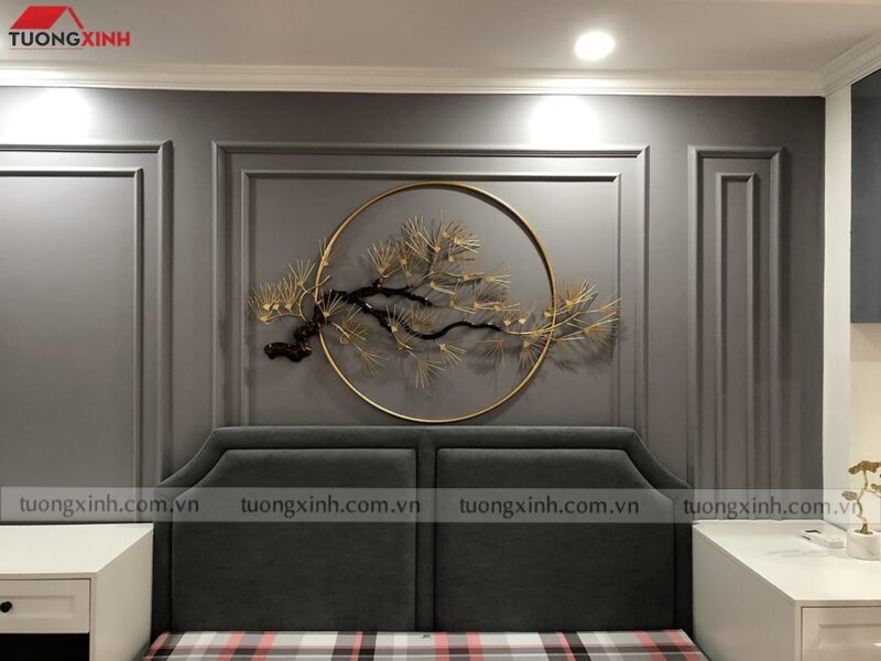 Tranh sắt nghệ thuật cây Tùng phong thủy TX698 - Ảnh 2