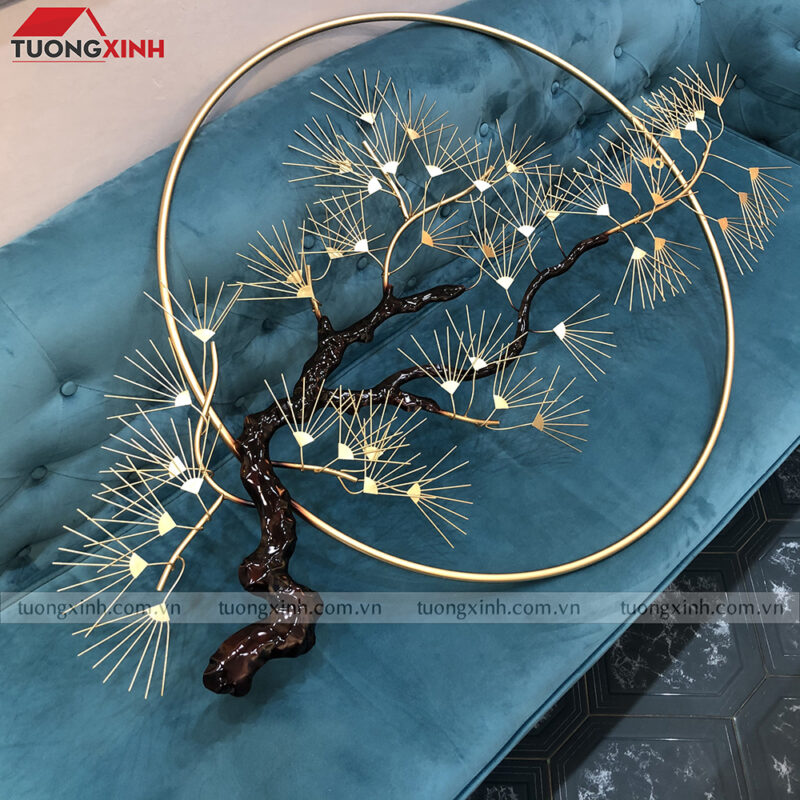 Tranh sắt nghệ thuật cây Tùng phong thủy TX698 - Ảnh 4