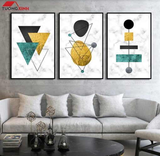 Tranh trang trí phòng khách nghệ thuật hiện đại SCA1645