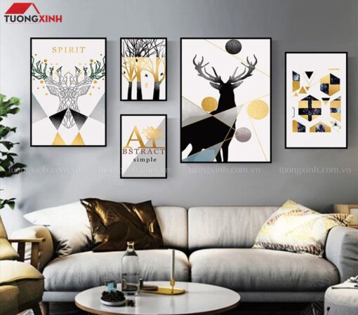 Tranh treo tường hiện đại phong cách Bắc Âu SCA1674