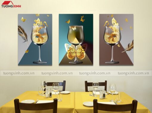 Tranh trang trí phòng ăn nghệ thuật hiện đại PA1733