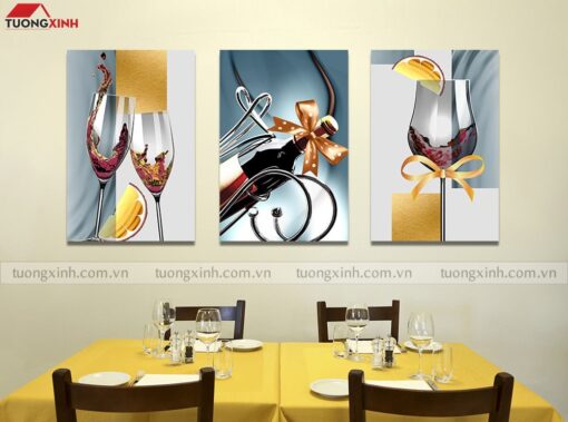 Tranh trang trí phòng ăn nghệ thuật hiện đại PA1736