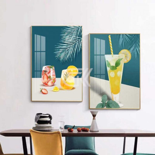 Tranh trang trí phòng ăn Chiếc Ly TG374