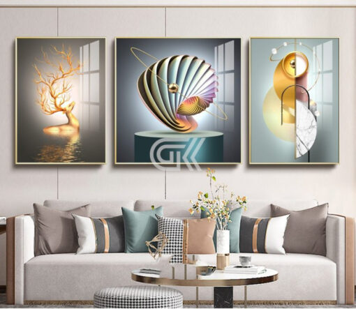 TRANH PHÒNG KHÁCH NGHỆ THUẬT HIỆN ĐẠI TG338