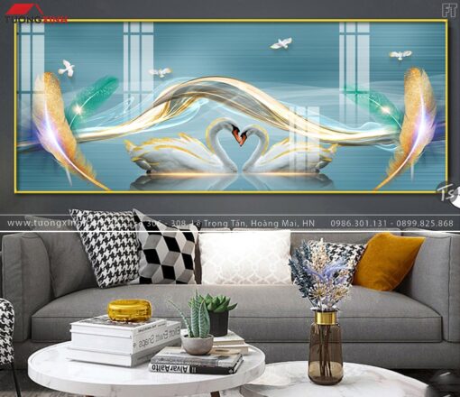 Tranh thiên nga sang trọng TG110