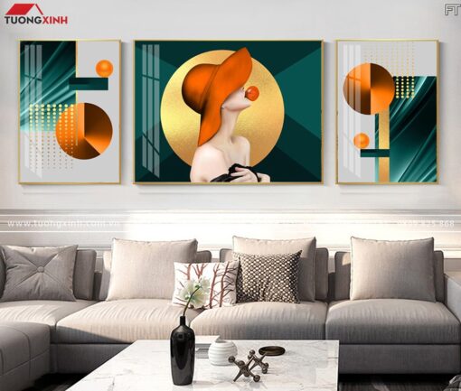 TRANH TRÁNG GƯƠNG CÔ GÁI NGHỆ THUẬT TG209