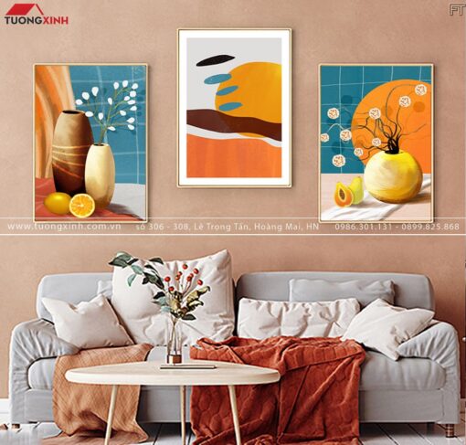 TRANH TRÁNG GƯƠNG LỌ HOA NGHỆ THUẬT TG181