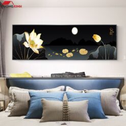 TRANH TRÁNG GƯƠNG HOA SEN NGHỆ THUẬT TG282