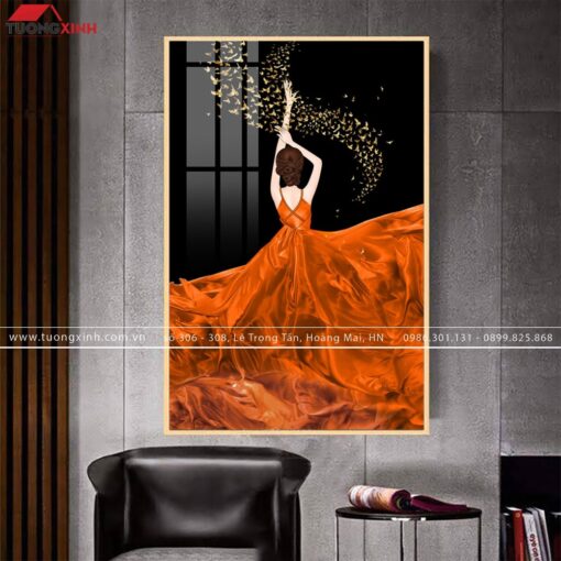 TRANH TRÁNG GƯƠNG CÔ GÁI NGHỆ THUẬT TG256