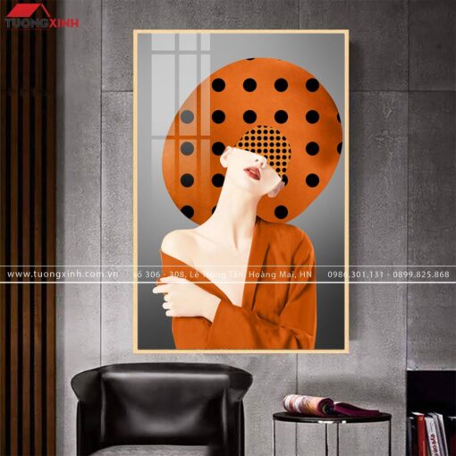 TRANH TRÁNG GƯƠNG CÔ GÁI NGHỆ THUẬT TG257