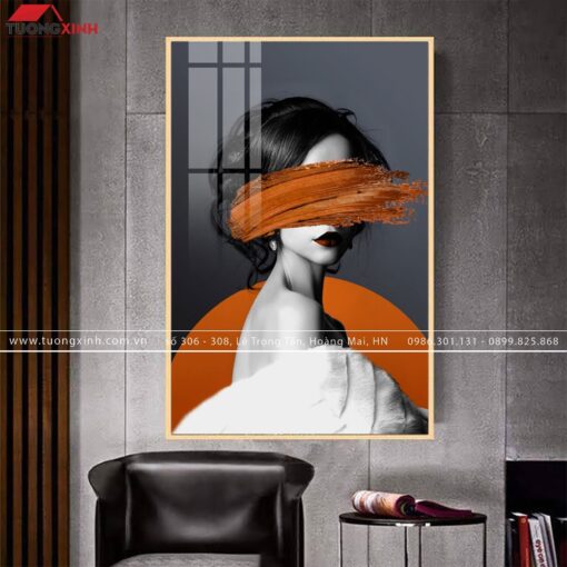 TRANH TRÁNG GƯƠNG CÔ GÁI NGHỆ THUẬT TG258