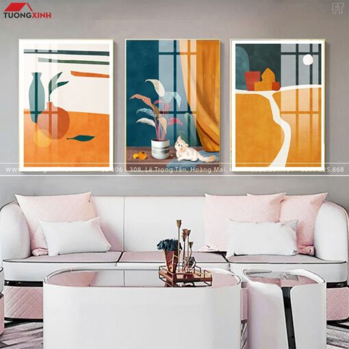 TRANH TRÁNG GƯƠNG LỌ HOA NGHỆ THUẬT TG182