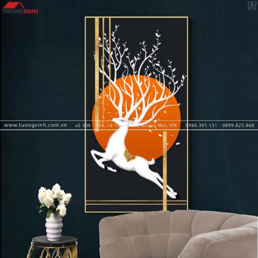 Tranh hươu nghệ thuật hiện đại TG137