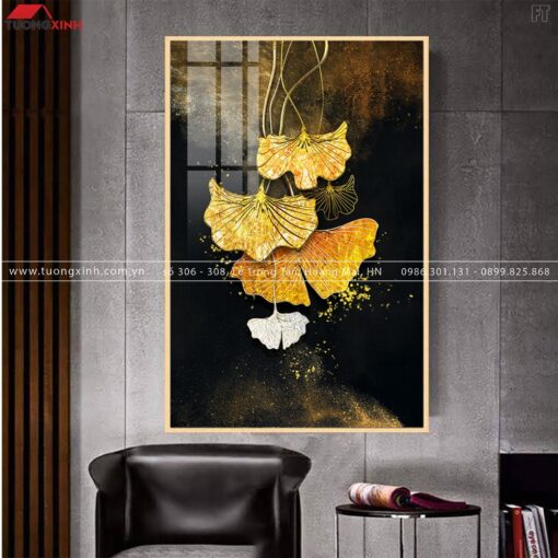 TRANH TRÁNG GƯƠNG CHIẾC LÁ NGHỆ THUẬT TG275