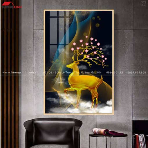TRANH TRÁNG GƯƠNG HƯƠU VÀNG NGHỆ THUẬT TG271