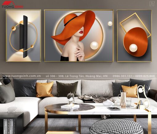 TRANH TRÁNG GƯƠNG CÔ GÁI NGHỆ THUẬT TG215