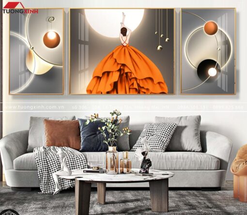 TRANH TRÁNG GƯƠNG CÔ GÁI NGHỆ THUẬT TG233