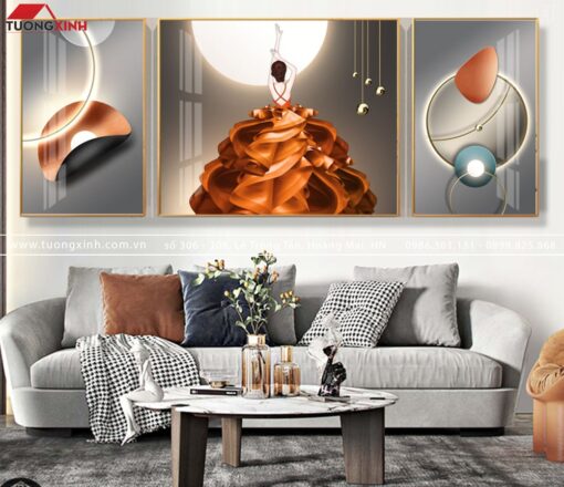 TRANH TRÁNG GƯƠNG CÔ GÁI NGHỆ THUẬT TG234