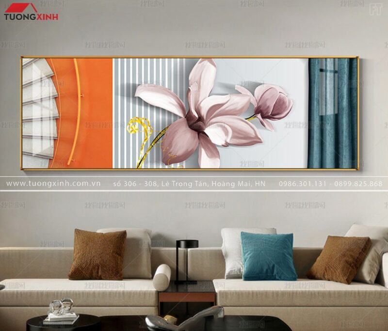 TRANH TRANG TRÍ PHÒNG NGỦ HOA NGHỆ THUẬT TG286