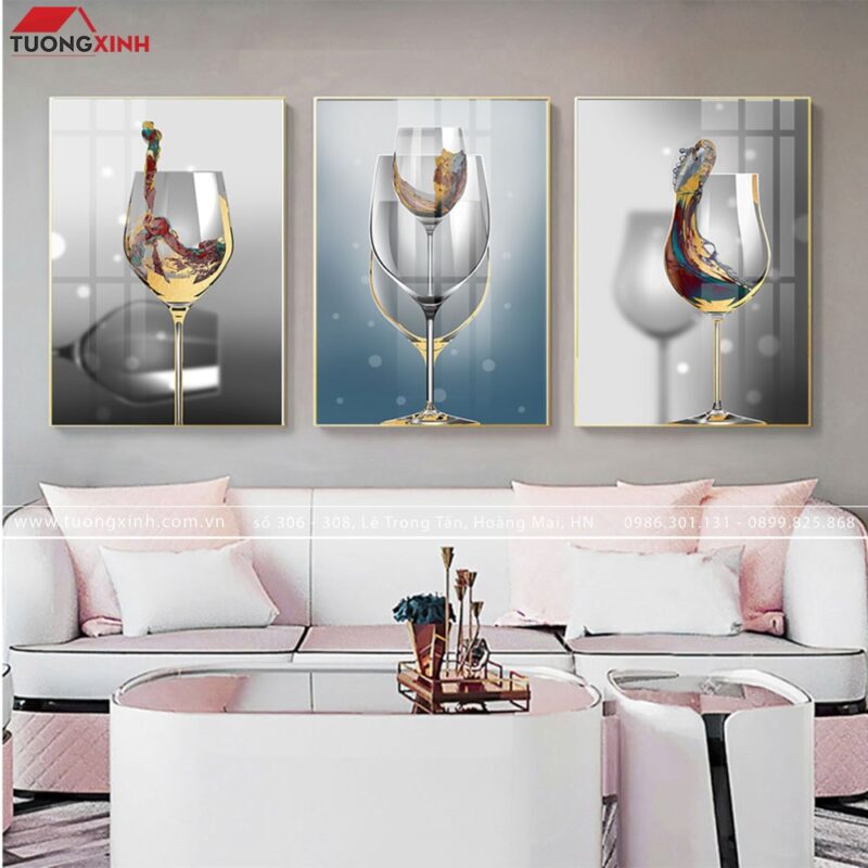 Tranh trang trí phòng ăn Chiếc Ly TG059