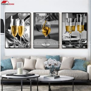 Tranh trang trí phòng ăn Chiếc Ly TG063