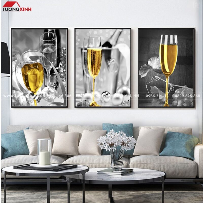 Tranh trang trí phòng ăn Chiếc Ly TG064