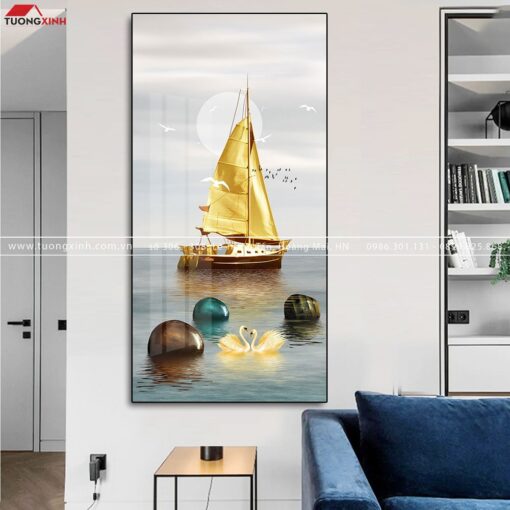 Tranh thuyền nghệ thuật hiện đại TG119