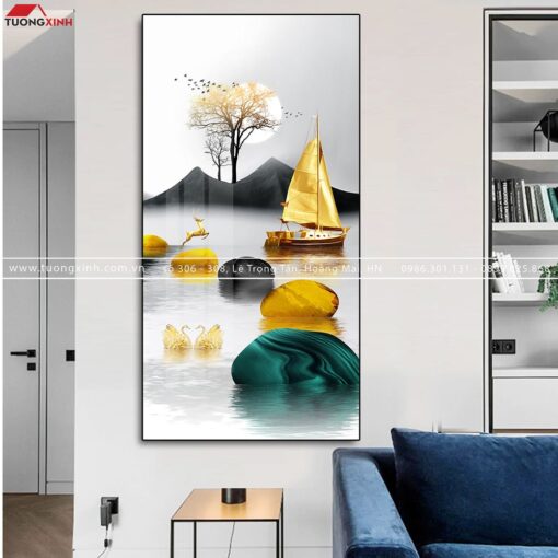 Tranh thuyền nghệ thuật hiện đại TG121