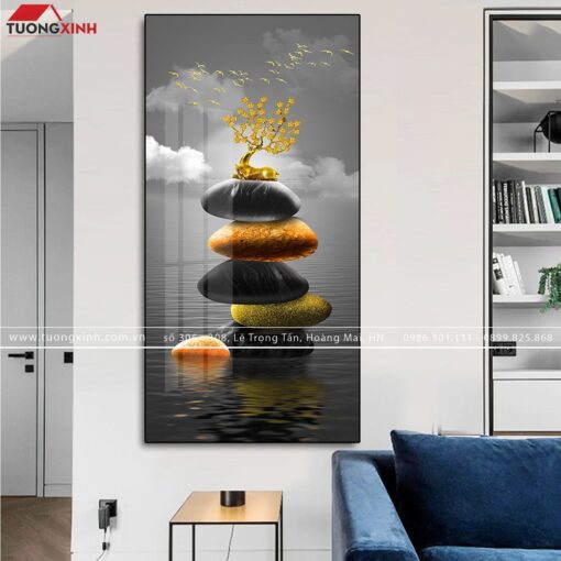 Tranh hươu phong cảnh nghệ thuật TG133