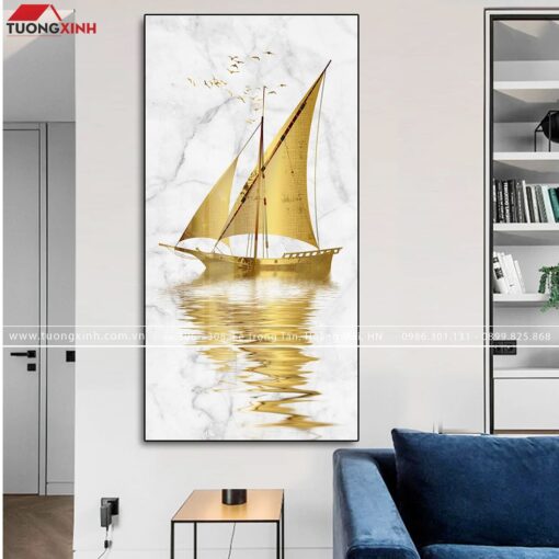Tranh thuyền nghệ thuật hiện đại TG122