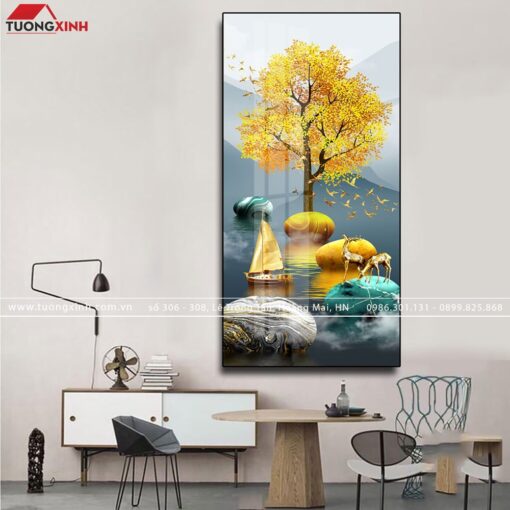 Tranh thuyền nghệ thuật hiện đại TG126