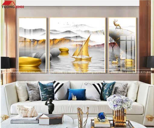 Tranh tráng gương thuận buồm xuôi gió TG173