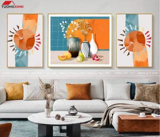 TRANH TRANG TRÍ LỌ HOA NGHỆ THUẬT TG661