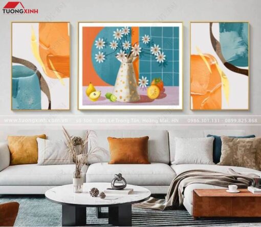 TRANH TRANG TRÍ LỌ HOA NGHỆ THUẬT TG662