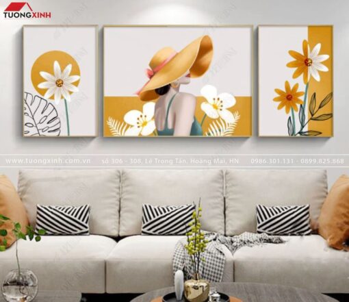 TRANH CÔ GÁI CHÂN DUNG NGHỆ THUẬT TG653
